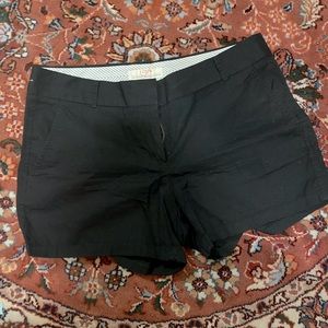 J.Crew Black Broken in Chino 100% Cotton Shorts